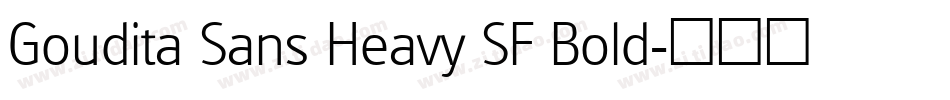 Goudita Sans Heavy SF Bold字体转换
